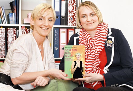 Helene Jarmer im Babyglück