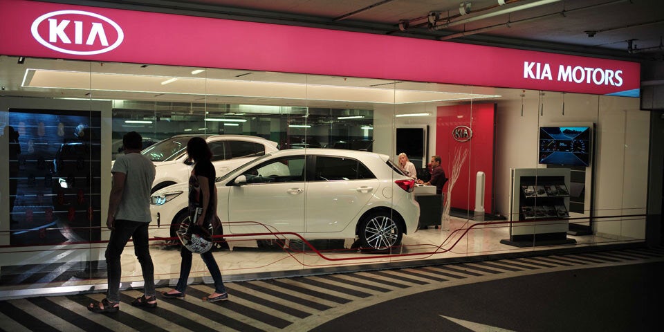 Kia-Schauraum in Wiener Einkaufszentrum