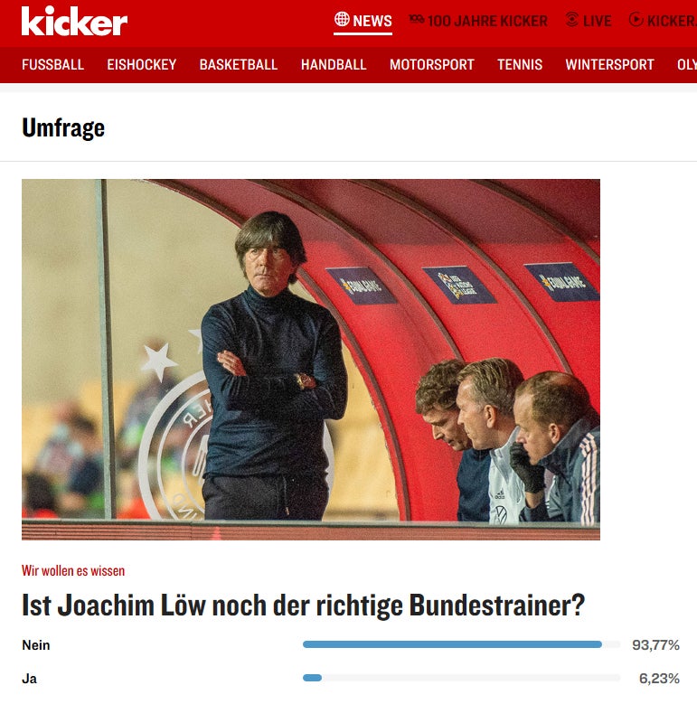 Nach Debakel: Deutsche fordern Löw-Aus