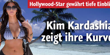 Kim Kardashian zeigt ihre heißen Kurven