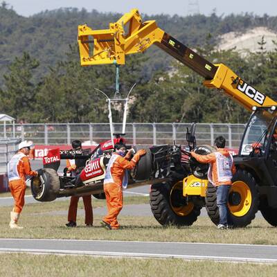 Hier zerlegt Räikkönen seinen Lotus