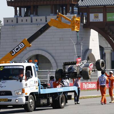 Hier zerlegt Räikkönen seinen Lotus