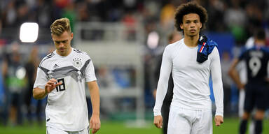 Joshua Kimmich und Leroy Sané im Einsatz für Deutschland