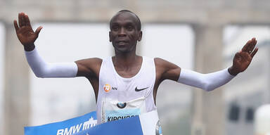 Kipchoge l&auml;uft Marathon-Weltrekord