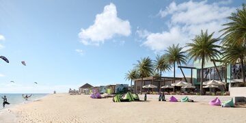 Das neue Kite Beach Resort in Fuwairit