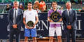 Präsident Herbert Guenther (KTC), Tennis-Profis Pedro Martinez (ESP), Casper Ruud (NOR) und Markus Bodner (Organizer Generali Open)