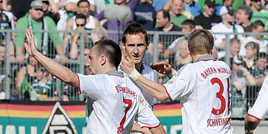 Bayern nur 1:1 in Gladbach - Schalke zieht gleich