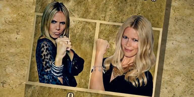 Klum vs. Schiffer - Duell der TV- Gigantinnen!