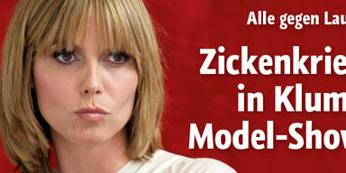 Zickenkrieg in Klums Model-Show