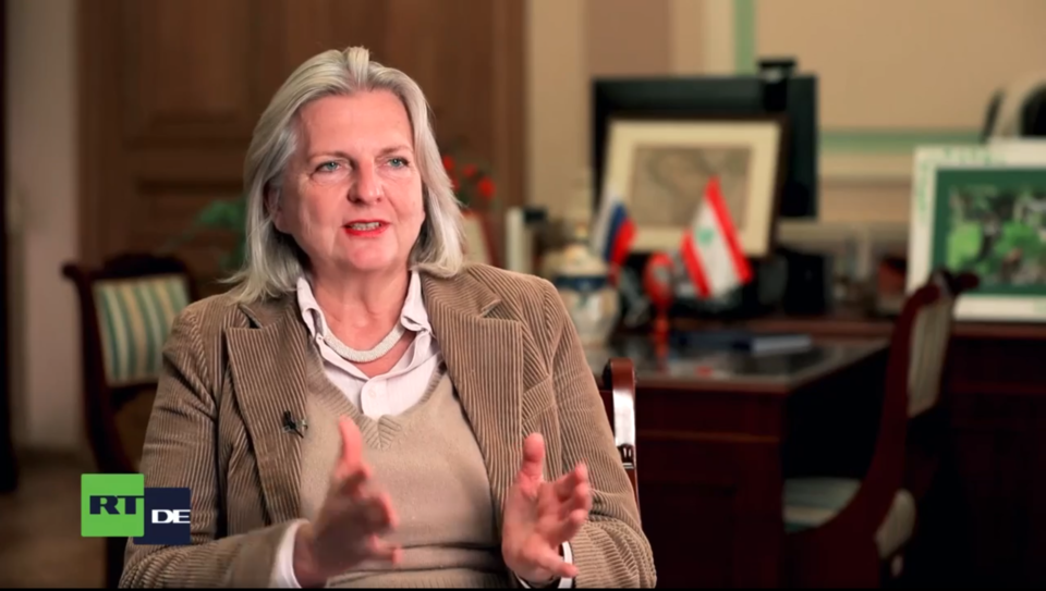 Karin Kneissl im Russen-TV