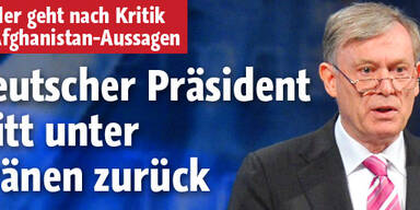 Deutscher BP Köhler tritt zurück