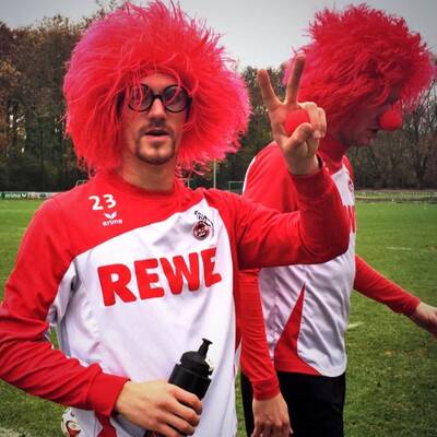 Karnevalstraining beim 1. FC Köln