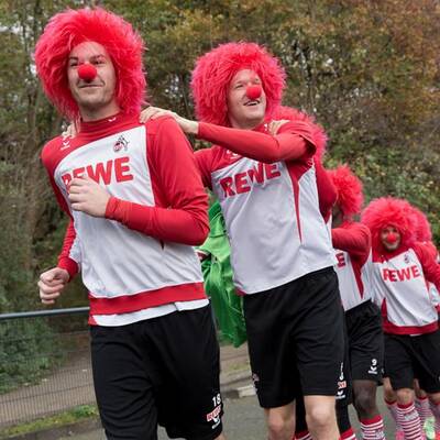 Karnevalstraining beim 1. FC Köln