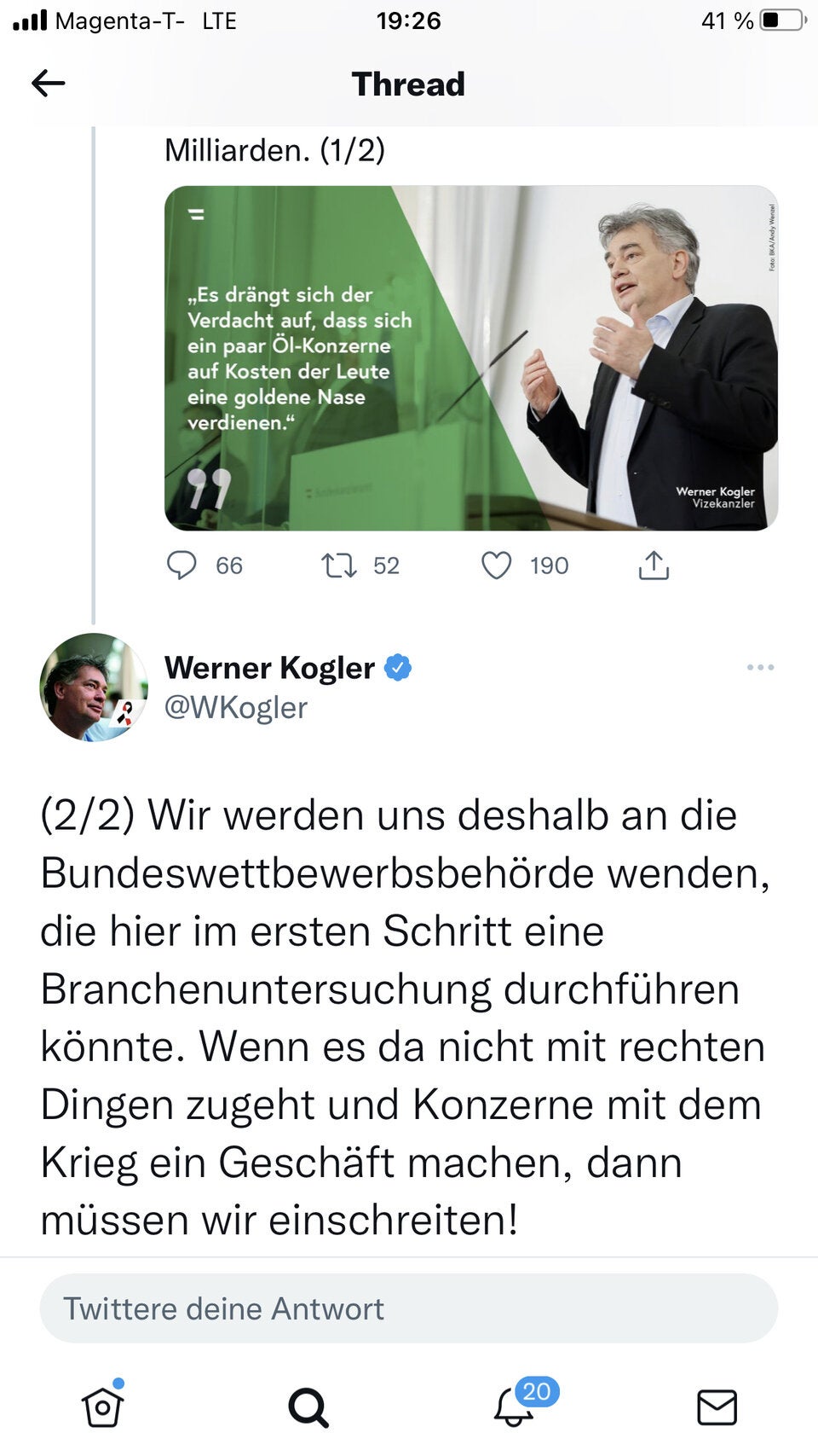 Kogler will Spritpreis von Wettbewerbsbehörde untersuchen lassen