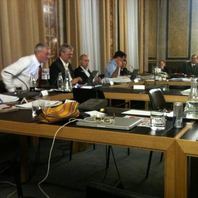 Der unermüdliche Kogler bei seinem Vortrag