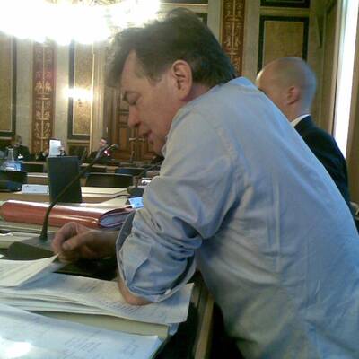 Der unermüdliche Kogler bei seinem Vortrag