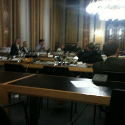 Der unermüdliche Kogler bei seinem Vortrag