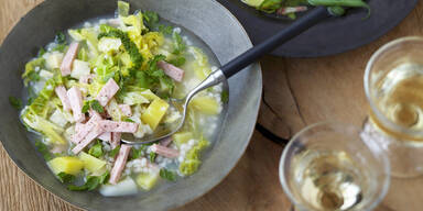 Kohl-Rollgerste-Eintopf