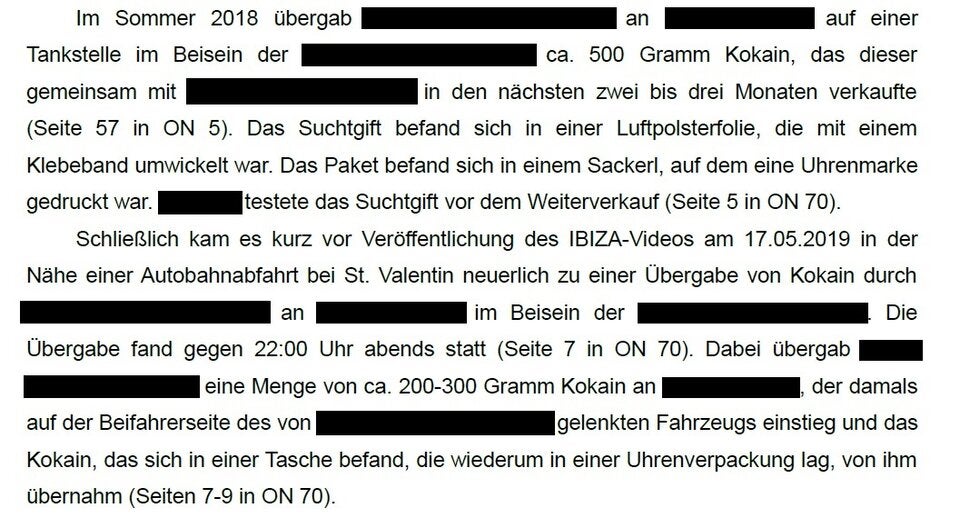 Kokainübergabe - Ibiza-Gate
