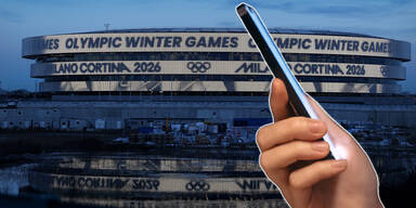 Eishalle Social Media Handy