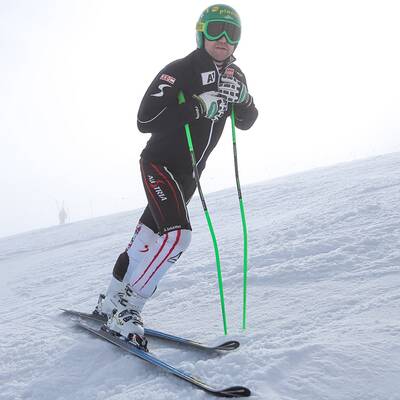 Das erste Schneetraining von Klaus Kröll