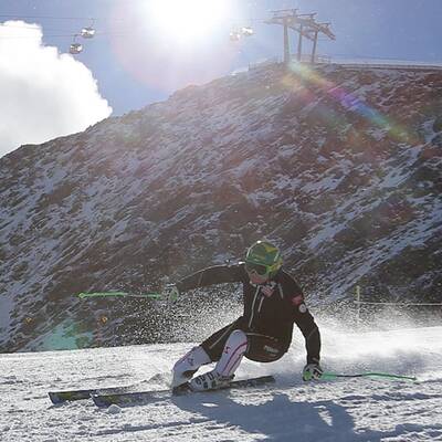 Das erste Schneetraining von Klaus Kröll