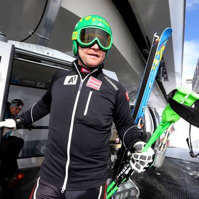 Das erste Schneetraining von Klaus Kröll