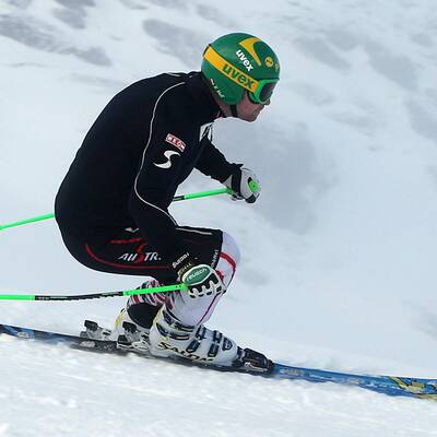 Das erste Schneetraining von Klaus Kröll