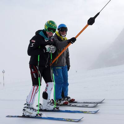 Das erste Schneetraining von Klaus Kröll