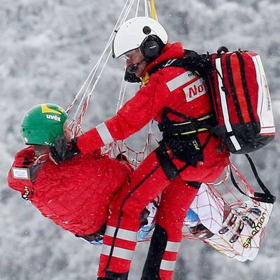 Die Bilder zum Kröll-Crash im Super-G