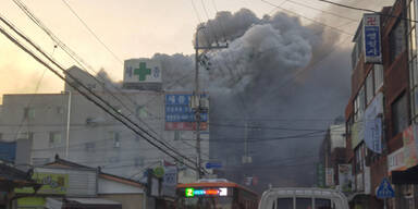 Krankenhaus Brand S&uuml;dkorea