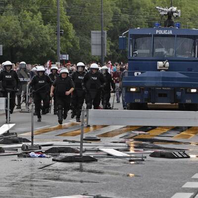 Schwere Ausschreitungen in Warschau
