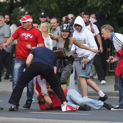 Schwere Ausschreitungen in Warschau