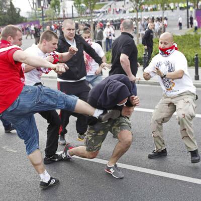 Schwere Ausschreitungen in Warschau