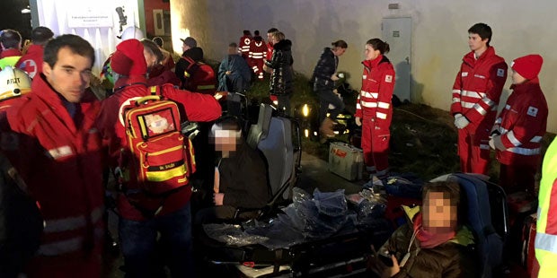 Schwere Zug-Kollision in Kritzendorf