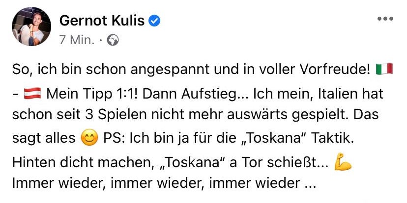 Österreichs Promis drücken Team die Daumen