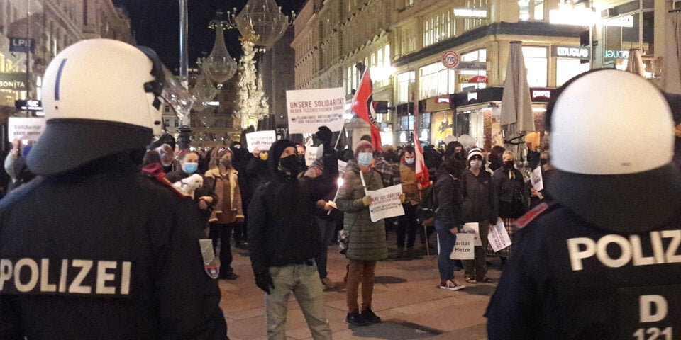 Kundgebung Terror Wien