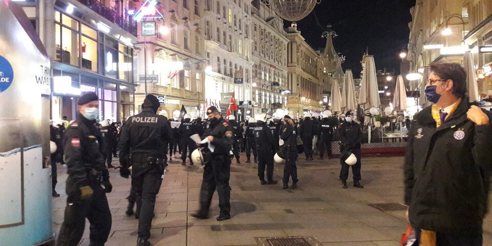 Kundgebung Terror Wien