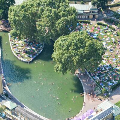 So wurden die Bäder bei der letzten Hitze-Welle vor ein paar Tagen gestürmt