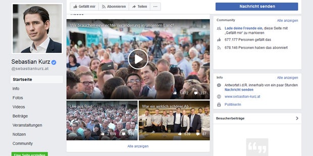 Strache überholt: Kurz ist der neue 