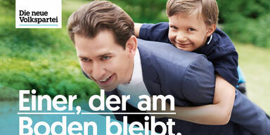 Kurz-Plakate als "Volkskanzler"