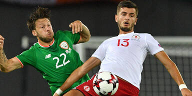 Irland l&auml;sst gegen Georgien Punkte liegen