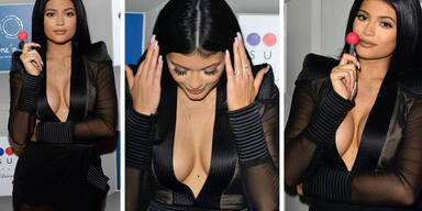 Kylie Jenner mit XXL-Dekollet&eacute;