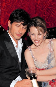 Kylie Minogue (42) & Andres Velencoso (32)