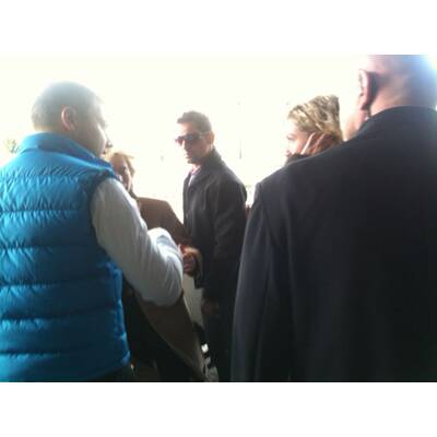 Richard Lugner holt Brigitte Nielsen im Hotel ab