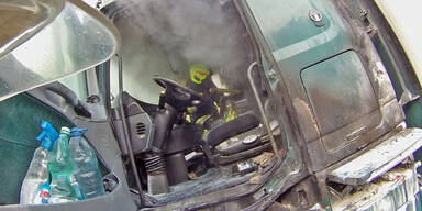 LKW-Brand auf A21: Helden verhindern Inferno