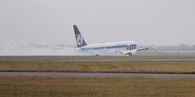 Boeing 767 legte Bauchlandung hin