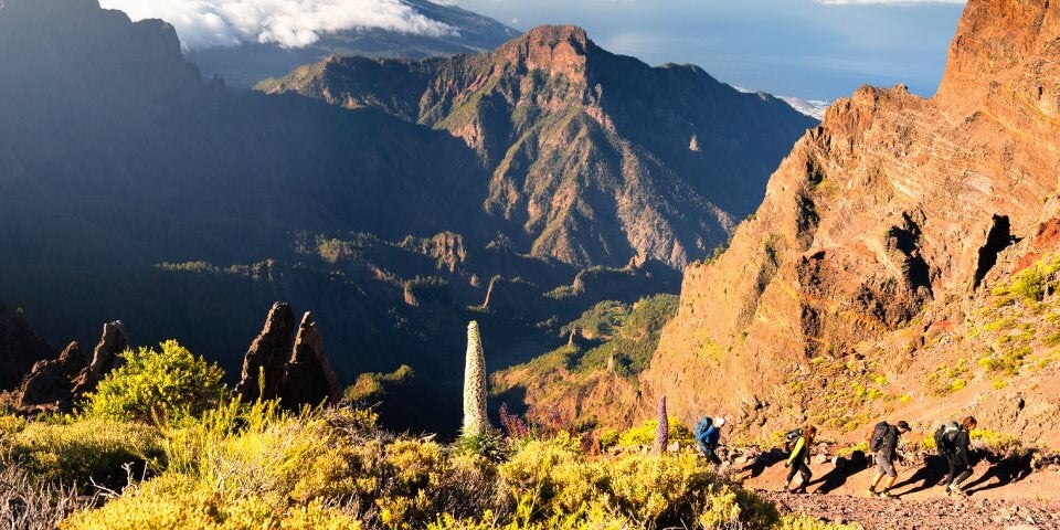La Palma Wandern auf dem Vulkan