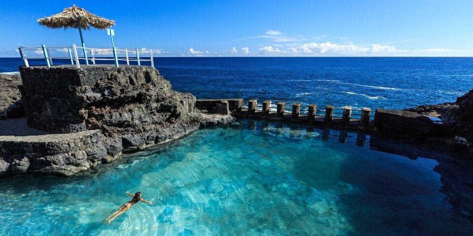 La Palma_Charco Azul Pool und Meer
