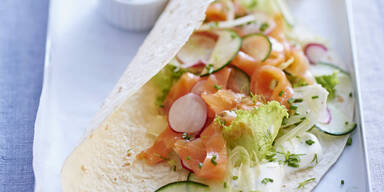 Wrap mit Lachs